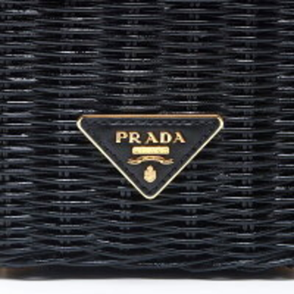 Prada Flower Basket Bag Handbag Black - Picture 9 of 13